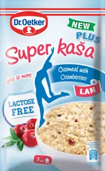 Dr. Oetker Super kaša PLUS ovsena kaša brez laktoze