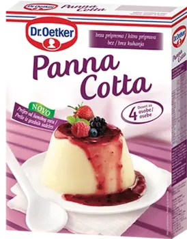 Dr. Oetker Panna Cotta s prelivom iz gozdnih sadežev