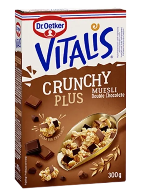 Dr. Oetker Vitalis Crunchy Plus – Dvojna čokolada
