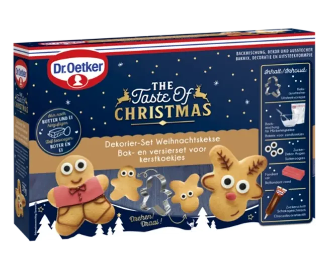 Dr. Oetker Set za izdelavo in okrasitev božičnih piškotov