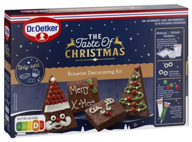 Dr. Oetker Taste of Christmas Set za okrasitev piškotov Brownie