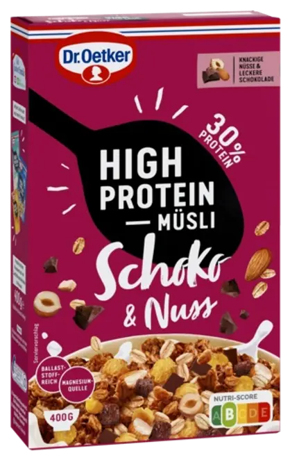 Dr. Oetker Proteinski muesli temna čok. in oreščki
