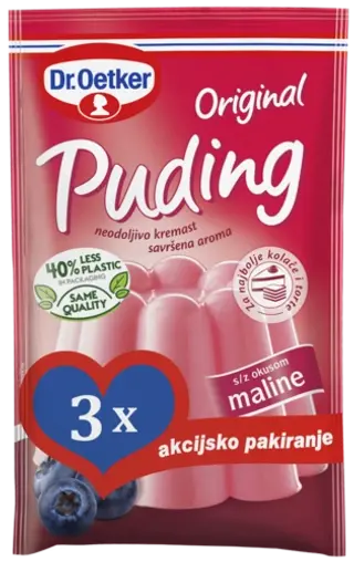 Dr. Oetker Puding malina