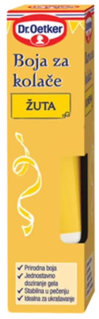 Dr.Oetker Barva za kolače rumena (tekoča)