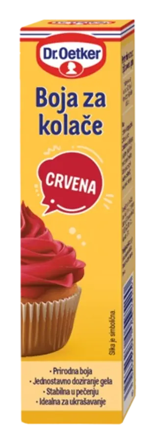 Dr. Oetker Barva za kolače rdeča