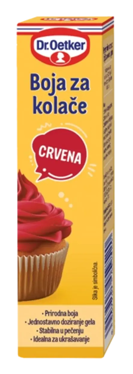Dr. Oetker Barva za kolače rdeča