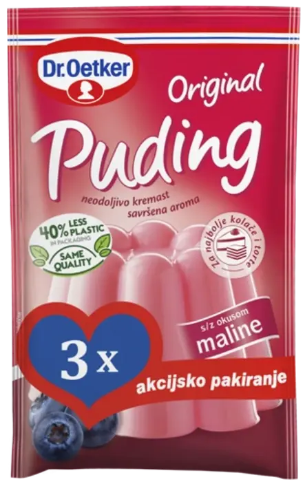 Dr. Oetker Puding malina