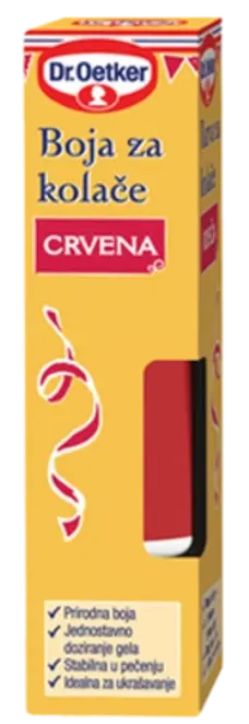 Dr. Oetker Barva za kolače - rdeča