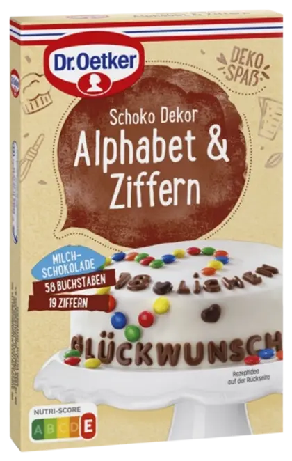 Dr. Oetker Čokoladna abeceda in številke