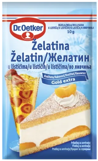 Dr. Oetker Želatine v lističih