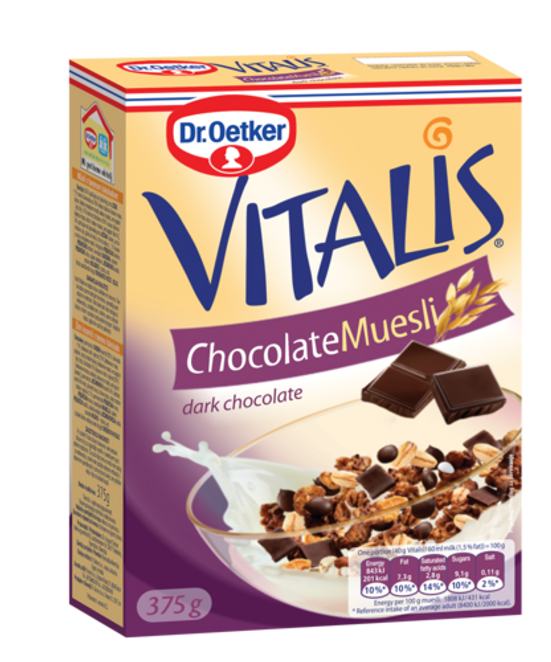 Dr. Oetker Vitalis muesli s temno čokolado