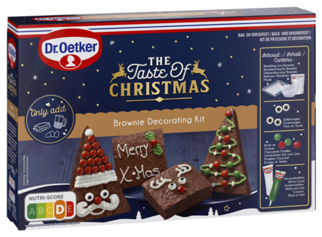Dr. Oetker Taste of Christmas Set za okrasitev piškotov Brownie