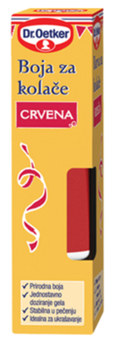Dr. Oetker Barva za kolače - rdeča