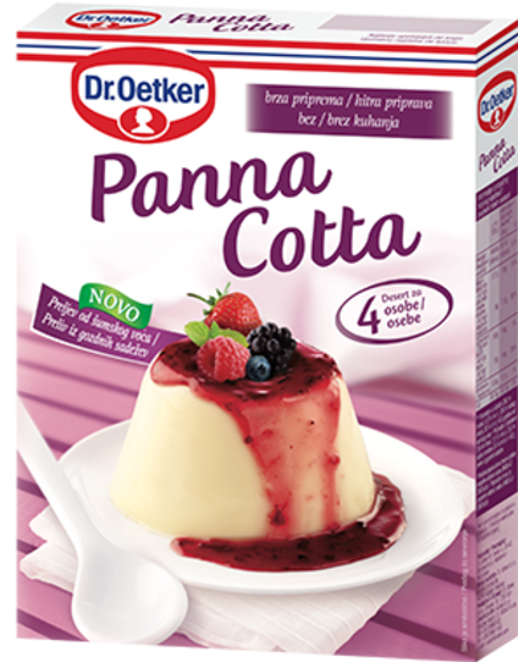 Dr. Oetker Panna Cotta s prelivom iz gozdnih sadežev