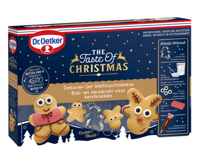 Dr. Oetker Set za izdelavo in okrasitev božičnih piškotov