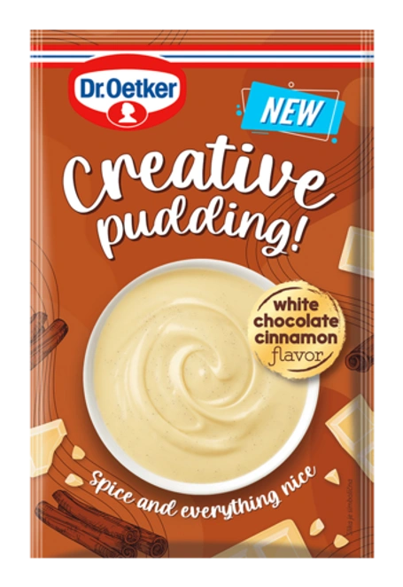 Dr. Oetker Creative puding z okusom bele čokolade in cimeta