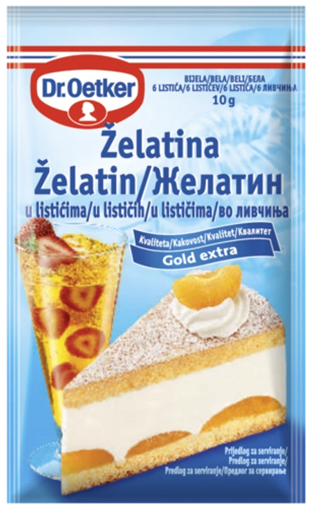 Dr. Oetker Želatine v lističih